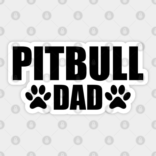 Pitbull Dad Sticker by KC Happy Shop